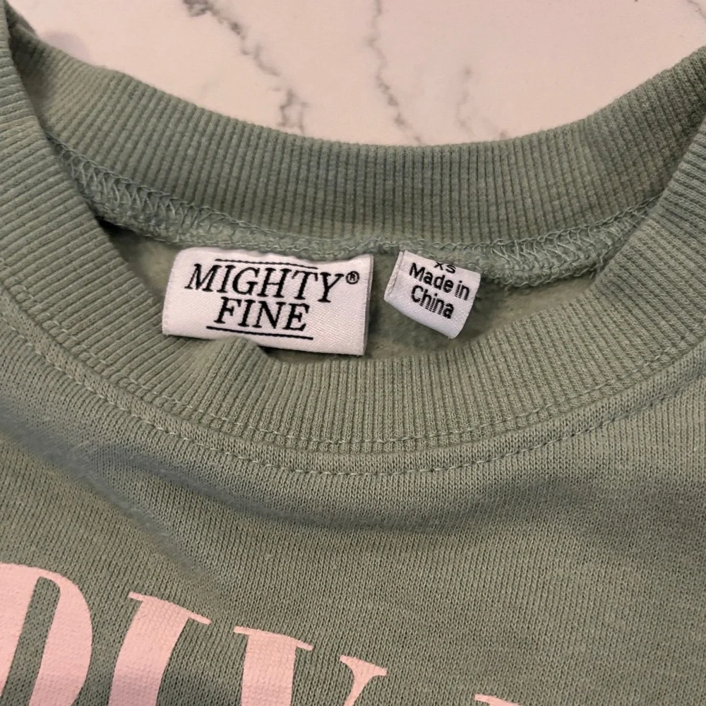 Blue and Green Graphic Sweatshirts